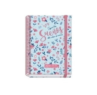 dohe agenda escolar 2025 2026 tamano a5 tapa carton forrado dia pagina prime blossom dohe 52045