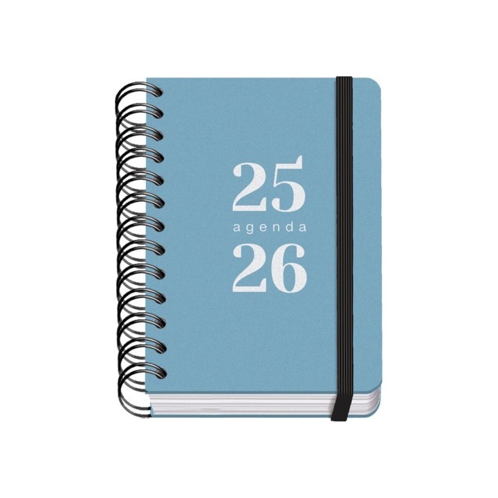 dohe agenda escolar 2025 2026 tamano a6 tapa carton forrado dia pagina prime logic dohe 52053
