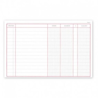 ingraf libro 1/4 apaisado cuentas corrientes numerado 100 hojas  64069/a  ingraf 350207