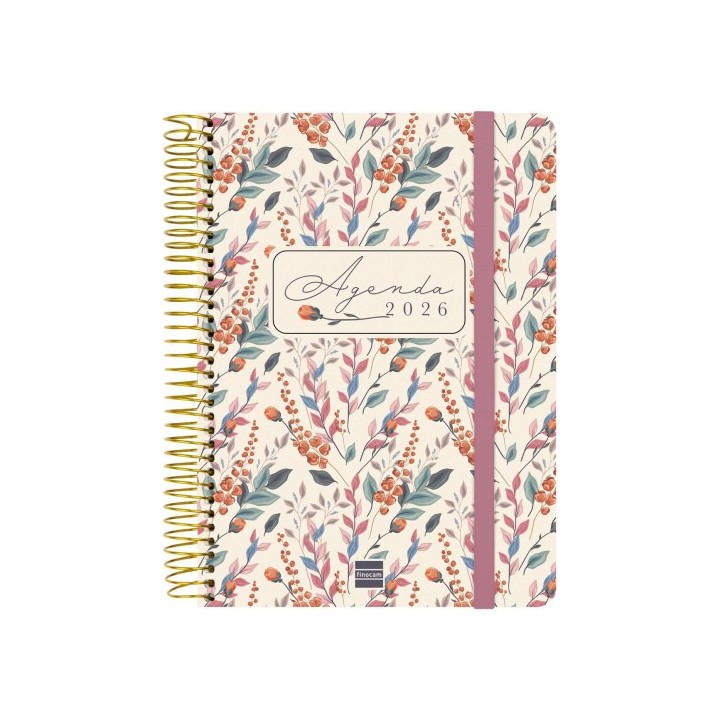 finocam agenda 16 meses septiembre 2025 diciembre 2026 cloe e10 155x212 semana vista horizontal rosa