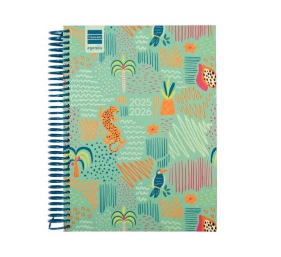 finocam agenda escolar 2025 2026 diva 4o 155x212 1dia pagina selva+ finocam 536160626