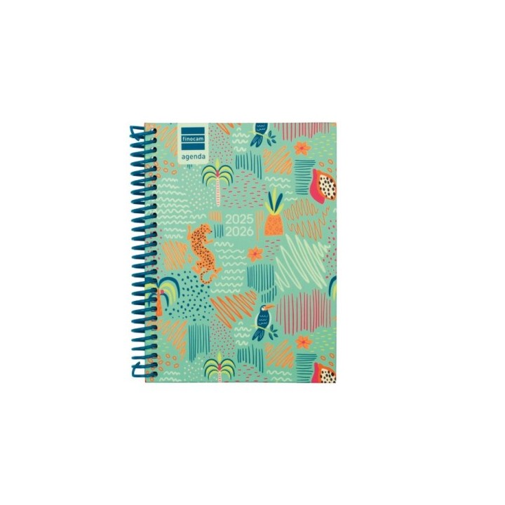 finocam agenda escolar 2025 2026 diva 8o 120x164 semana vista horizontal selva+ finocam 536100626