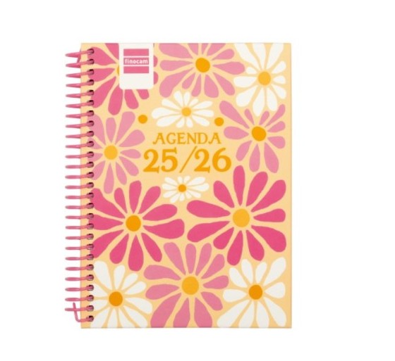 finocam agenda escolar 2025 2026 diva 8o 120x164 semana vista horizontal spring+ finocam 536100426