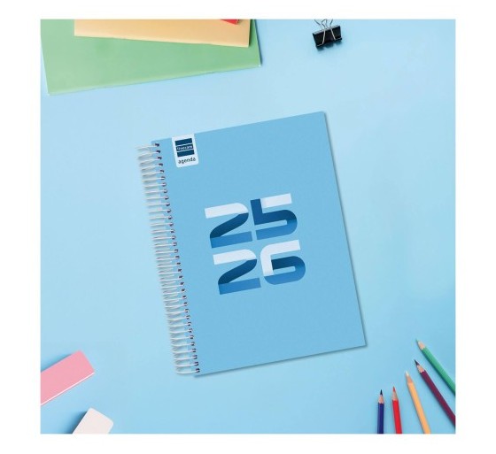 finocam agenda escolar 2025 2026 cool 4o 155x212 1dia pagina azul+ finocam 645060126
