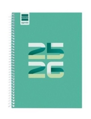 finocam agenda escolar 2025 2026 cool 4o 155x212 semana vista horizontal verde+ finocam 645040926