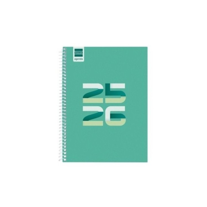 finocam agenda escolar 2025 2026 cool 4o 155x212 semana vista horizontal verde+ finocam 645040926