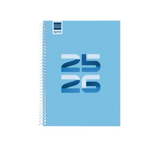 finocam agenda escolar 2025 2026 cool 4o 155x212 semana vista horizontal azul+ finocam 645040126