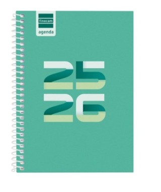 finocam agenda escolar 2025 2026 cool 8o 120x164 semana vista horizontal verde+ finocam 645000926