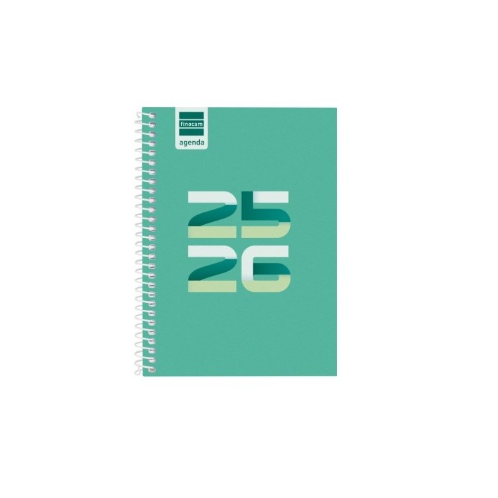 finocam agenda escolar 2025 2026 cool 8o 120x164 semana vista horizontal verde+ finocam 645000926