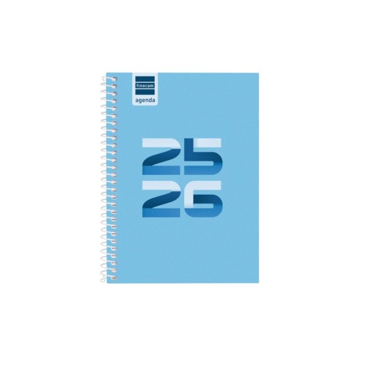 finocam agenda escolar 2025 2026 cool 8o 120x164 semana vista horizontal azul+ finocam 645000126