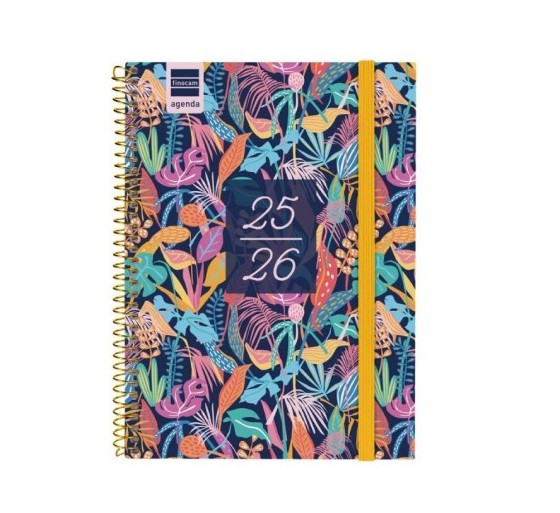 finocam agenda escolar 2025 2026 secundaria 4o 155x212 semana vista horizontal tropical+ finocam 634