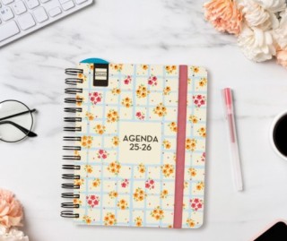 finocam agenda docente 2025 2026 magistral design 4o 155x212 semana vista horizontal flowers+ finoca