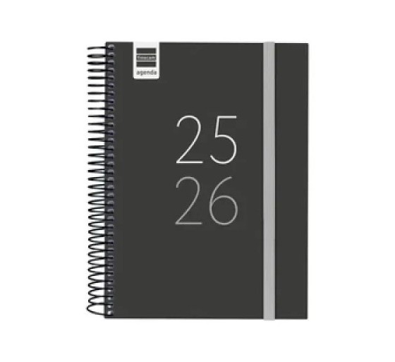 finocam agenda escolar 2025 2026 secundaria 8o 120x164 1dia pagina negro+ finocam 634264026