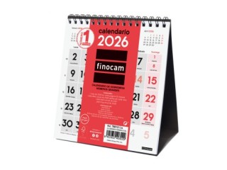 finocam calendario 2026 sobremesa neutro numeros grandes xs 140x150mm finocam 780120026