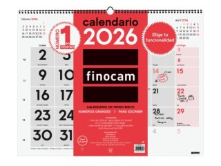 finocam calendario 2026 neutro pared mixto xl 540x420mm finocam 780020026