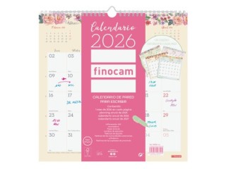 finocam calendario 2026 pared trendy design escribir 300x300mm finocam 787530126