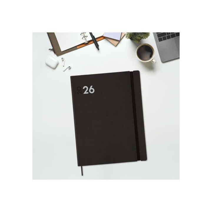 finocam agenda 2026 dynamic mara y12 210x270mm dia pagina negro finocam 621186026