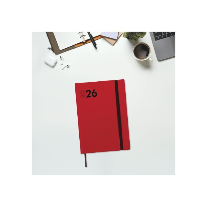 finocam agenda 2026 dynamic mara y10 140x204mm dia pagina rojo finocam 621163026