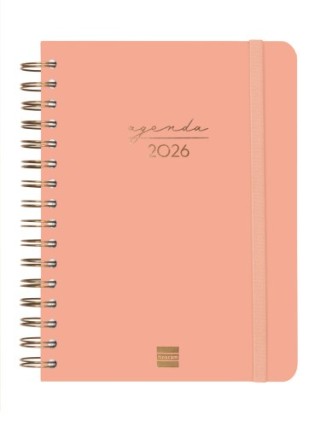 finocam agenda 2026 trendy alma e10 155x212mm dia pagina coral finocam 762040526