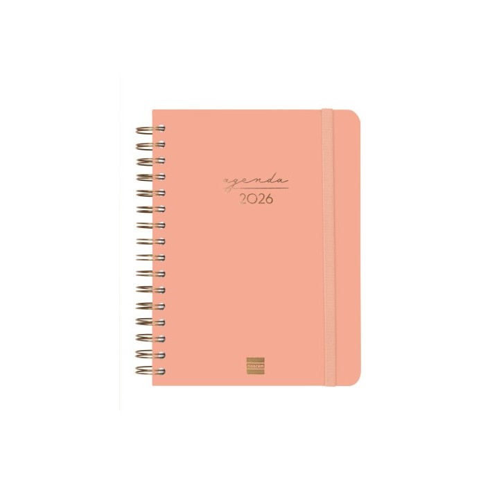 finocam agenda 2026 trendy alma e10 155x212mm dia pagina coral finocam 762040526