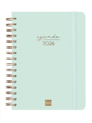 finocam agenda 2026 trendy alma e10 155x212mm dia pagina menta finocam 762040326