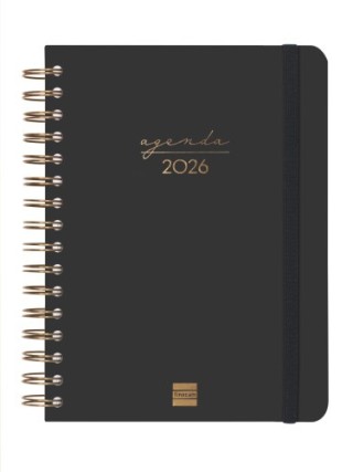 finocam agenda 2026 trendy alma e10 155x212mm dia pagina negro finocam 762040126