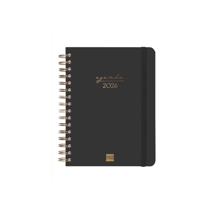 finocam agenda 2026 trendy alma e10 155x212mm dia pagina negro finocam 762040126