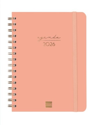 finocam agenda 2026 trendy alma e10 155x212mm semana vista horizontal coral finocam 762020526