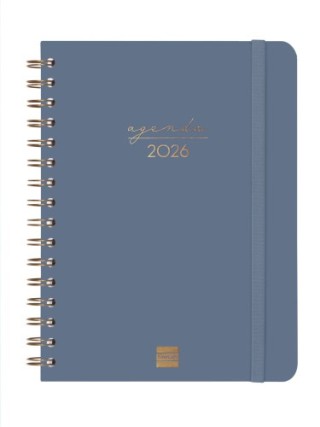 finocam agenda 2026 trendy alma e10 155x212mm semana vista horizontal azul finocam 762020426