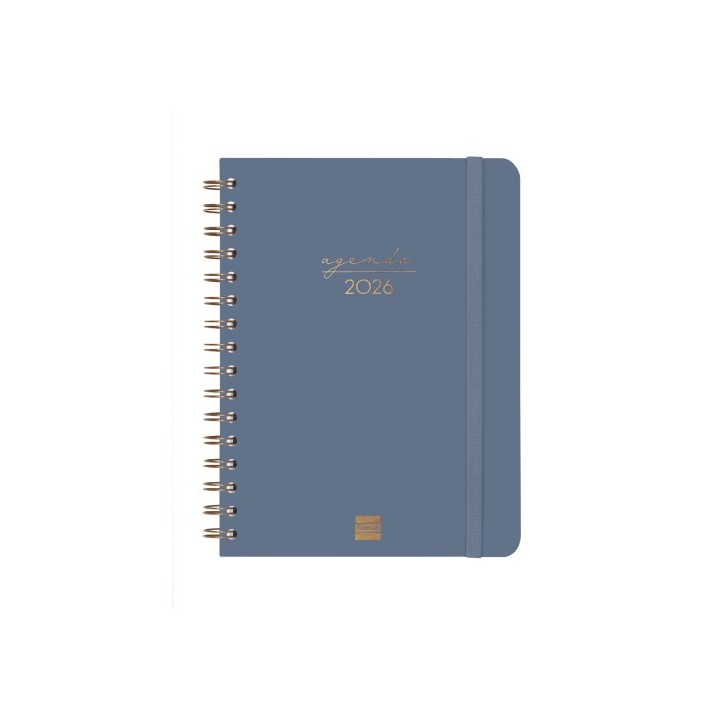 finocam agenda 2026 trendy alma e10 155x212mm semana vista horizontal azul finocam 762020426
