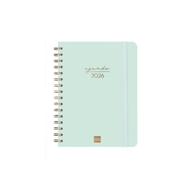 finocam agenda 2026 trendy alma e10 155x212mm semana vista horizontal menta finocam 762020326