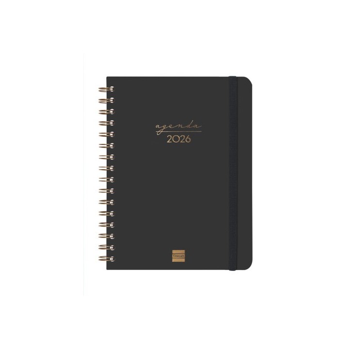 finocam agenda 2026 trendy alma e10 155x212mm semana vista horizontal negro finocam 762020126