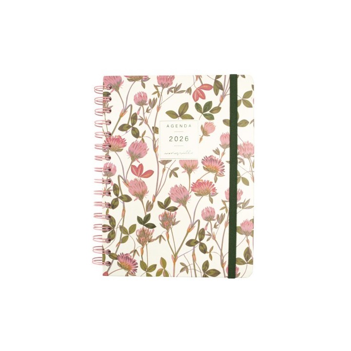 finocam agenda 2026 moniquilla e10 155x212mm semana vista horizontal amapola finocam 770100126