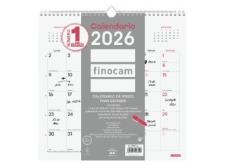 finocam calendario 2026 pared trendy chic escribir 300x300mm blanco finocam 787007326