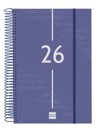 finocam agenda 2026 basic year e11 165x242mm dia pagina azul finocam 742071026