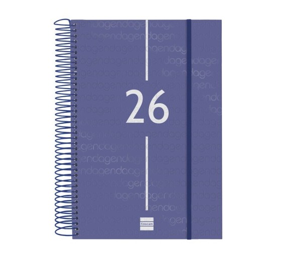 finocam agenda 2026 basic year e11 165x242mm dia pagina azul finocam 742071026