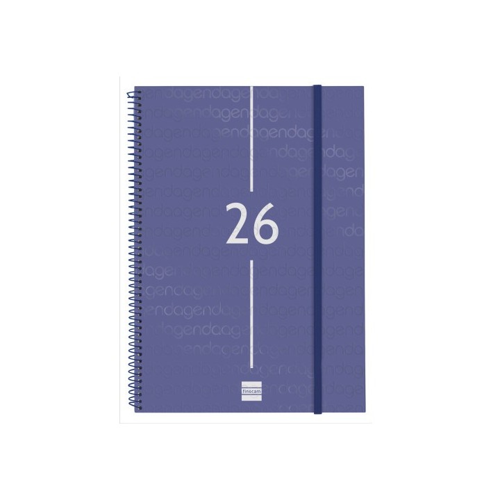 finocam agenda 2026 basic year e40 210x297mm semana vista horizontal azul finocam 741461026