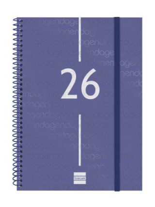 finocam agenda 2026 basic year e10 155x212mm semana vista horizontal azul finocam 741451026