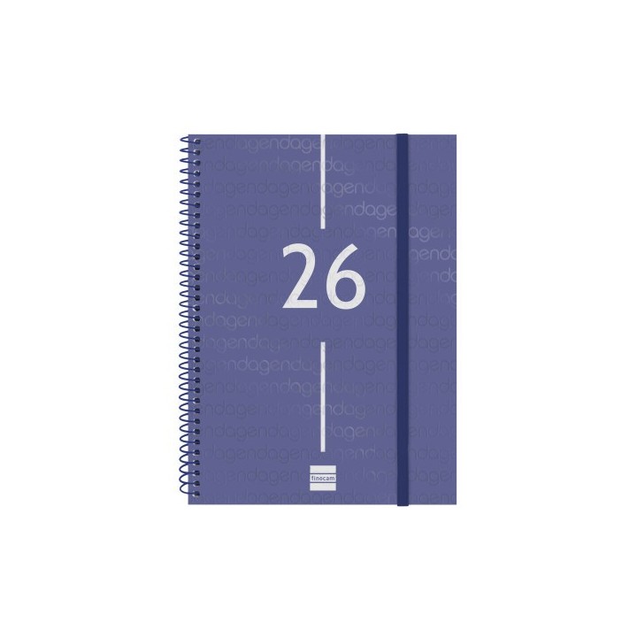 finocam agenda 2026 basic year e10 155x212mm semana vista horizontal azul finocam 741451026