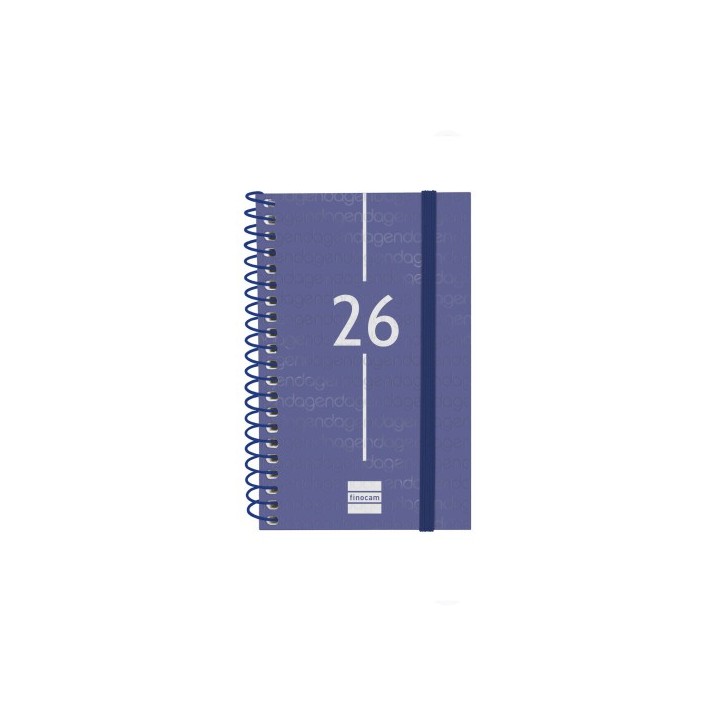 finocam agenda 2026 basic year e3 79x127mm semana vista horizontal azul finocam 741421026