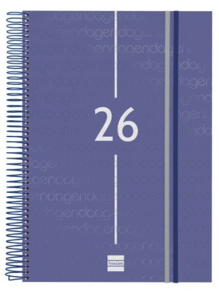 finocam agenda 2026 basic year e40 210x297mm dia pagina azul finocam 741111026