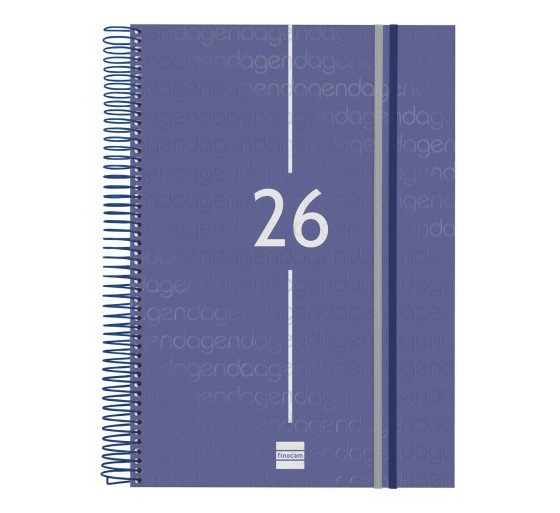 finocam agenda 2026 basic year e40 210x297mm dia pagina azul finocam 741111026