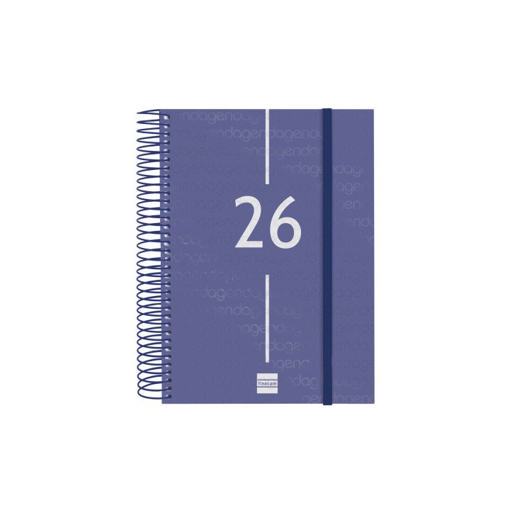 finocam agenda 2026 basic year e10 155x212mm dia pagina azul finocam 741101026
