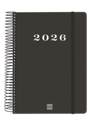 finocam agenda 2026 basic my e10 155x212mm dia pagina negro finocam 743526026