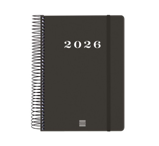 finocam agenda 2026 basic my e10 155x212mm dia pagina negro finocam 743526026