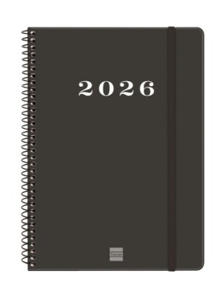 finocam agenda 2026 basic my e10 155x212mm semana vista horizontal negro finocam 743506026