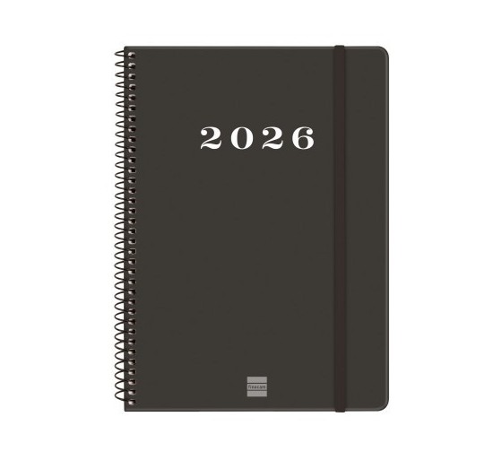 finocam agenda 2026 basic my e10 155x212mm semana vista horizontal negro finocam 743506026