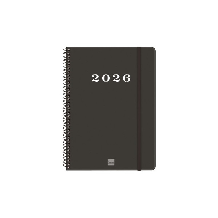 finocam agenda 2026 basic my e10 155x212mm semana vista horizontal negro finocam 743506026