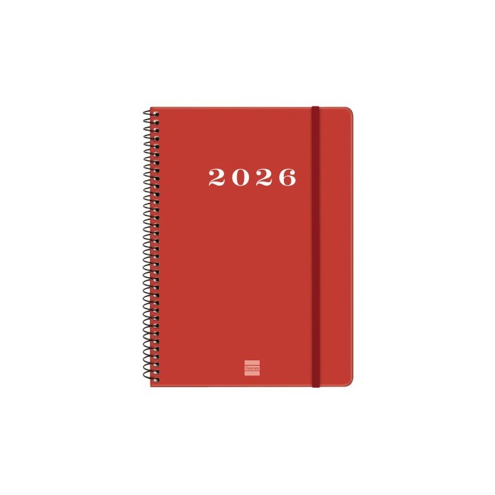 finocam agenda 2026 basic my e10 155x212mm semana vista horizontal rojo finocam 743503026