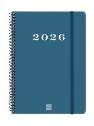 finocam agenda 2026 basic my e10 155x212mm semana vista horizontal azul finocam 743501026